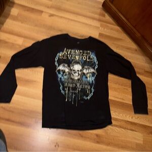 Hanes Black Avenged Sevenfold Long Sleeve Tee